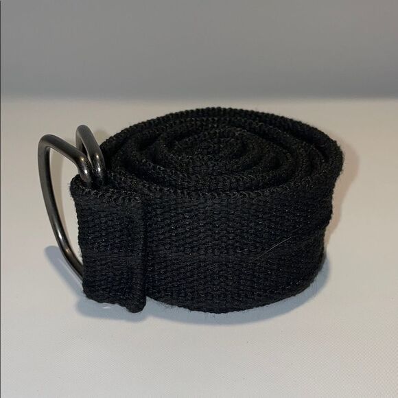 Men black canvas belt - Picture 9 of 9